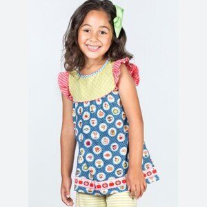 NWOT Matilda Jane Adventure Begins Cameo Flutter Top - Size 8